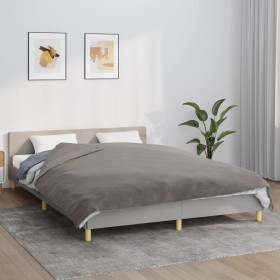 Coperta Ponderata con Copertura Grigio 200x225 cm 13 kg Tessuto