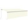 Tenda Sole Retrattile Manuale con Parasole 5x3 m Crema