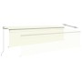 Tenda Sole Retrattile Manuale con Parasole 5x3 m Crema