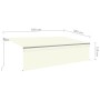 Tenda Sole Retrattile Manuale con Parasole 5x3 m Crema
