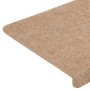 Tappetini Autoadesivi per Scale 15 pz 65x24,5x3,5 cm Beige