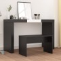 Sgabello da Toeletta Nero 70x35x45 cm Legno Multistrato