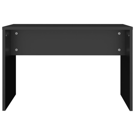 Sgabello da Toeletta Nero 70x35x45 cm Legno Multistrato