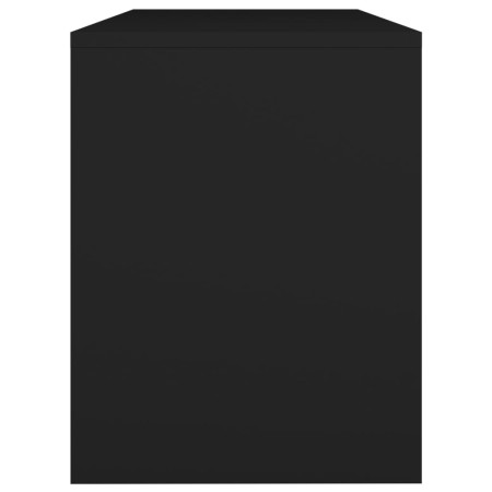 Sgabello da Toeletta Nero 70x35x45 cm Legno Multistrato