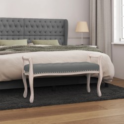 Panca Grigio Scuro 110x45x60 cm in Tessuto