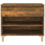 Scarpiera Rovere Fumo 70x36x60 cm in Legno Multistrato