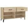 Scarpiera Rovere Sonoma 102x35x55 cm in Legno Multistrato