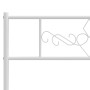 Giroletto con Testiera e Pediera Metallo Bianco 90x190 cm