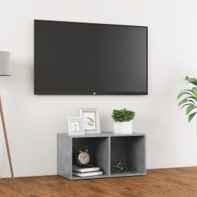 Mobile Porta TV Grigio Cemento 72x35x36,5 cm Legno Multistrato