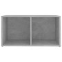 Mobile Porta TV Grigio Cemento 72x35x36,5 cm Legno Multistrato