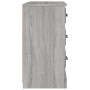 Credenza Grigio Sonoma 104,5x35,5x67,5 cm in Legno Multistrato