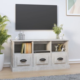 Mobile per TV Grigio Cemento 100x35x50 cm in Legno Multistrato