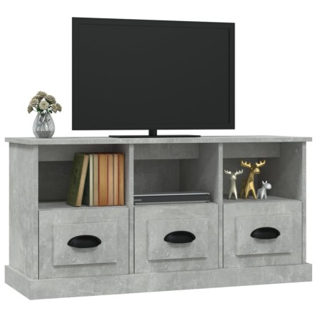 Mobile per TV Grigio Cemento 100x35x50 cm in Legno Multistrato