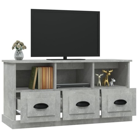 Mobile per TV Grigio Cemento 100x35x50 cm in Legno Multistrato