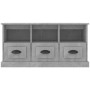 Mobile per TV Grigio Cemento 100x35x50 cm in Legno Multistrato