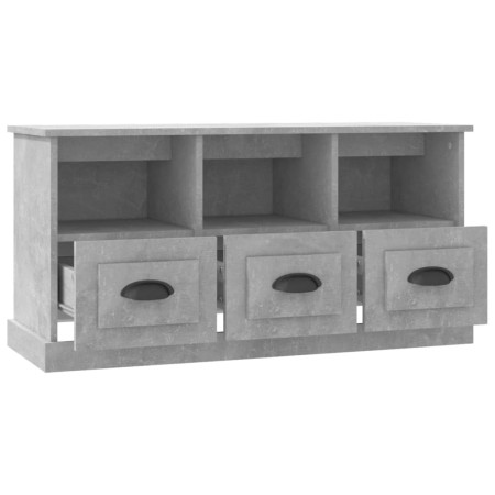 Mobile per TV Grigio Cemento 100x35x50 cm in Legno Multistrato