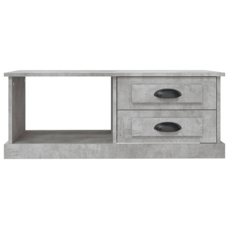 Tavolino Salotto Grigio Cemento 90x50x35 cm Legno Multistrato