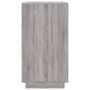 Credenza Grigio Sonoma 80x34x75 cm in Legno Multistrato