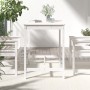 Tavolo da Giardino Bianco 121x82,5x110cm Legno Massello di Pino