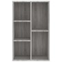 Libreria/Credenza Grigio Sonoma 50x25x80 cm Legno Multistrato