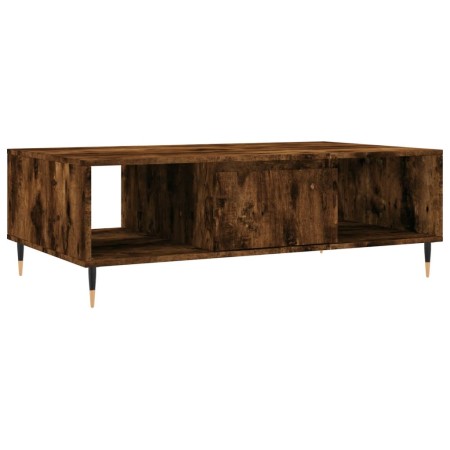 Tavolino da Salotto Rovere Fumo 104x60x35 cm Legno Multistrato