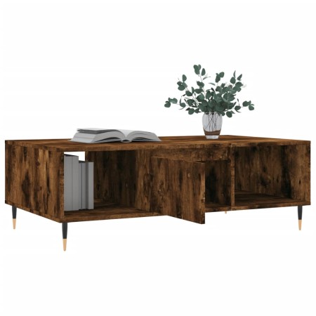 Tavolino da Salotto Rovere Fumo 104x60x35 cm Legno Multistrato