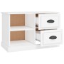 Mobile Porta TV Bianco 73x35,5x47,5 cm in Legno Multistrato