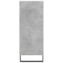 Credenza Grigio Cemento 57x35x90 cm in Legno Multistrato