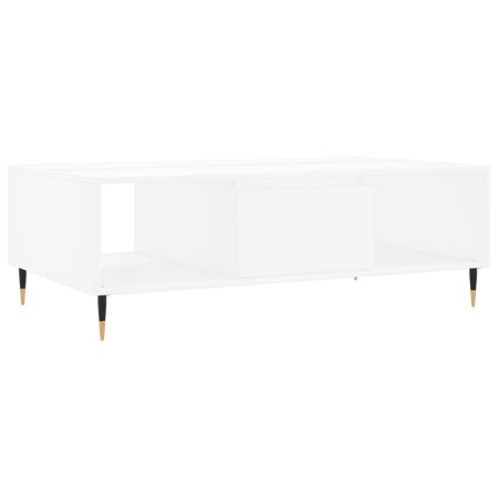 Tavolino da Salotto Bianco 104x60x35 cm in Legno Multistrato