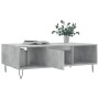 Tavolino Salotto Grigio Cemento 104x60x35 cm Legno Multistrato