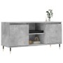 Mobile Porta TV Grigio Cemento 104x35x50cm in Legno Multistrato