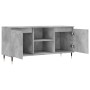 Mobile Porta TV Grigio Cemento 104x35x50cm in Legno Multistrato