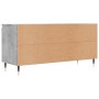 Mobile Porta TV Grigio Cemento 104x35x50cm in Legno Multistrato