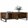 Tavolino da Salotto Rovere Fumo 104x60x35 cm Legno Multistrato