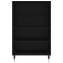 Credenza Nera 57x35x90 cm in Legno Multistrato