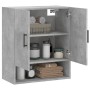 Armadietto a Muro Grigio Cemento 60x31x70 cm Legno Multistrato