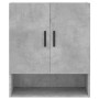 Armadietto a Muro Grigio Cemento 60x31x70 cm Legno Multistrato