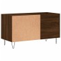 Mobile Porta Dischi Rovere Marrone 85x38x48cm Legno Multistrato