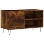 Mobile Porta Dischi Rovere Fumo 85x38x48 cm Legno Multistrato