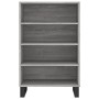 Credenza Grigio Sonoma 57x35x90 cm in Legno Multistrato