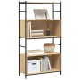 Libreria Rovere Sonoma 80x30x145,5 cm Legno Multistrato e Ferro