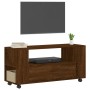 Mobile TV Rovere Marrone 102x34,5x43 cm in Legno Multistrato