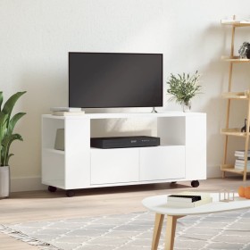 Mobile Porta TV Bianco 102x34,5x43 cm in Legno Multistrato