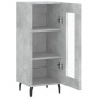 Credenza Grigio Cemento 34,5x34x90 cm in Legno Multistrato