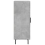 Credenza Grigio Cemento 34,5x34x90 cm in Legno Multistrato