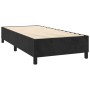 Letto a Molle con Materasso e LED Nero 90x190 cm in Velluto