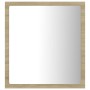 Specchio da Bagno LED Rovere Sonoma 40x8,5x37 cm in Acrilico