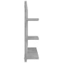 Specchio da Bagno Grigio Cemento 60x10,5x45 cm in Truciolato