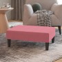 Poggiapiedi Rosa 78x56x32 cm in Velluto