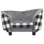 Divano per Cani Grigio 68x38x38 cm in Peluche